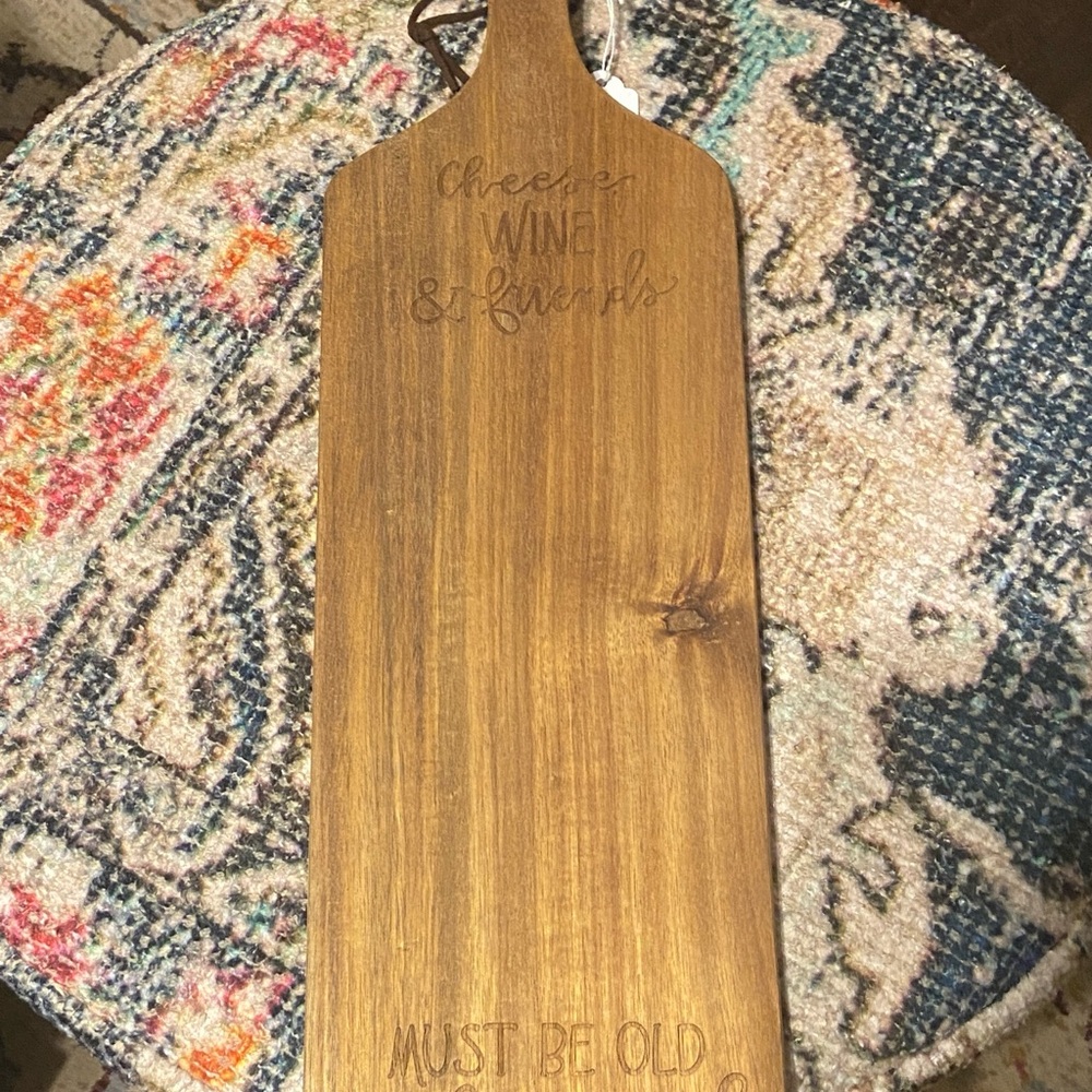 Wood cheese cutting board Primitives by Kathy Must Be Old to Be Good New 2